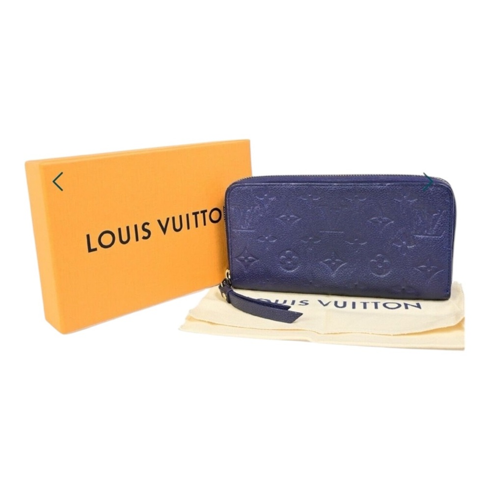 Louis Vuitton Navy Zippy Wallet in Iris